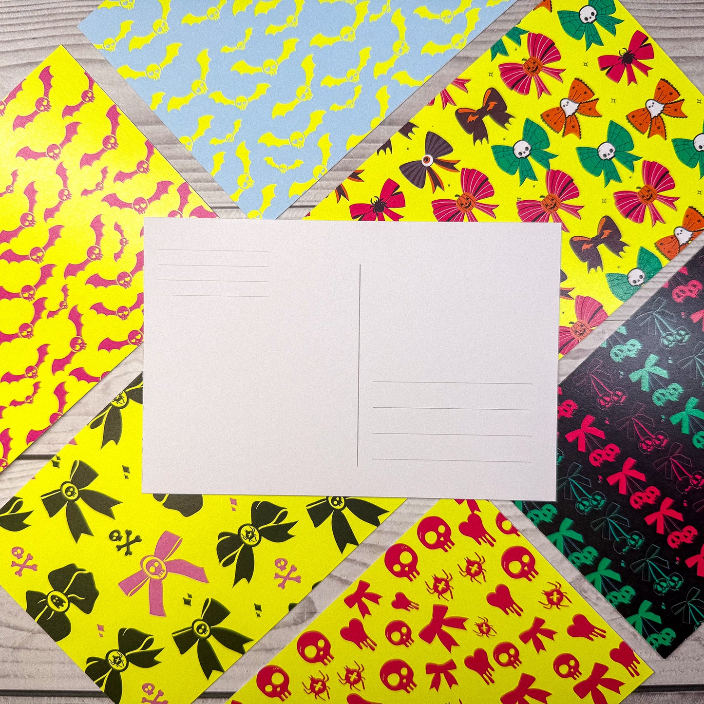 Neon Matching Notecards