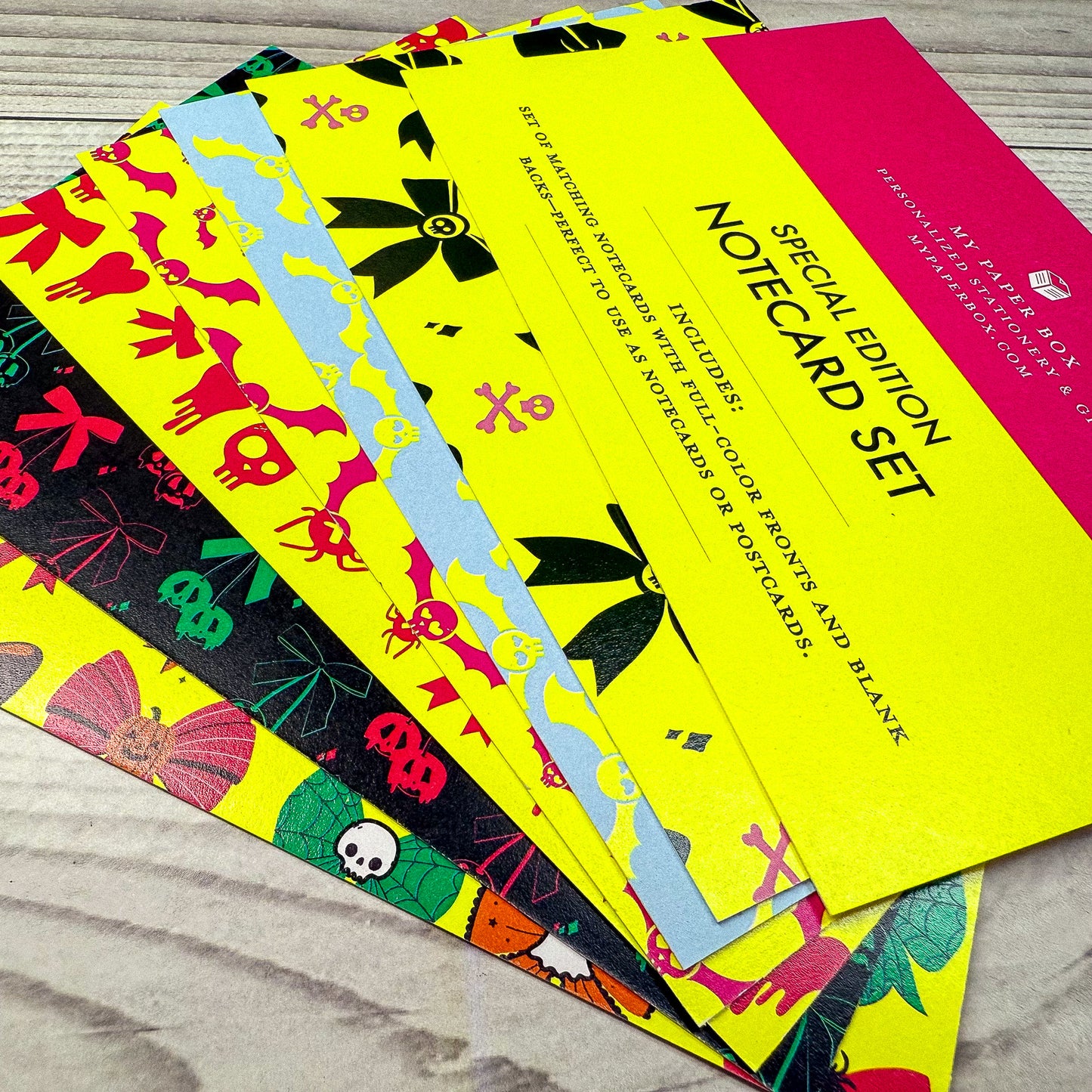 Neon Matching Notecards