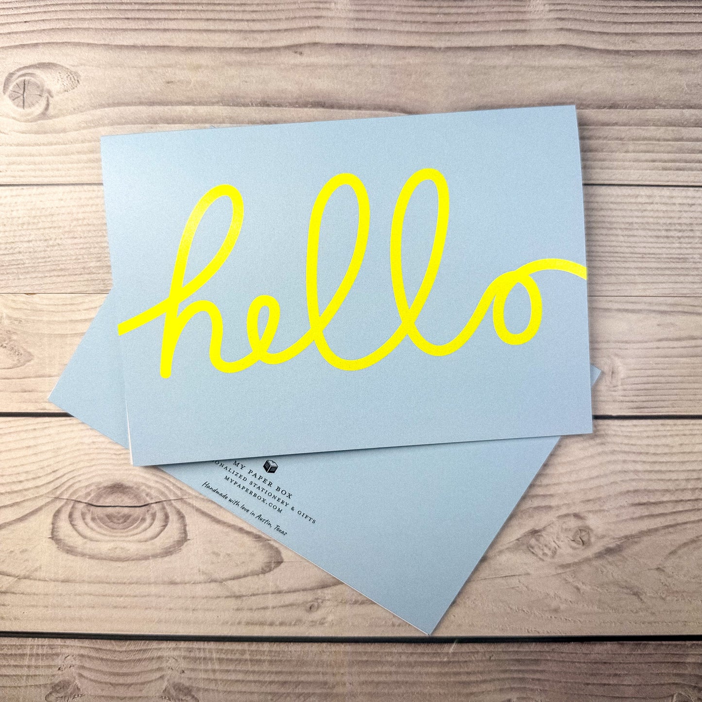 Hello Neon Card