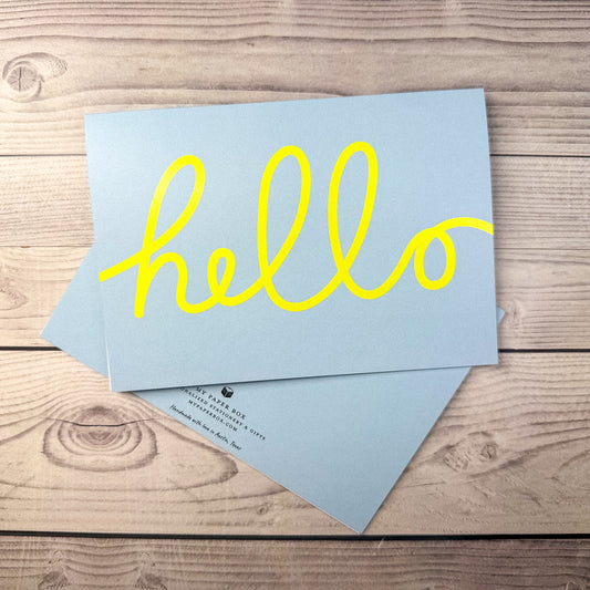 Hello Neon Card