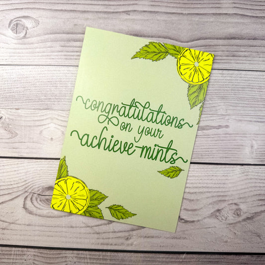 Achieve-Mints Greeting Card