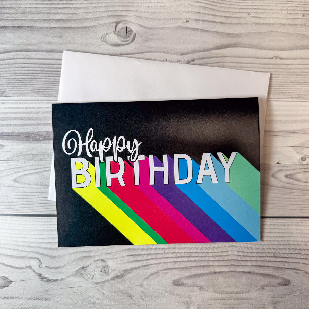 Happy Rainbow Birthday Card