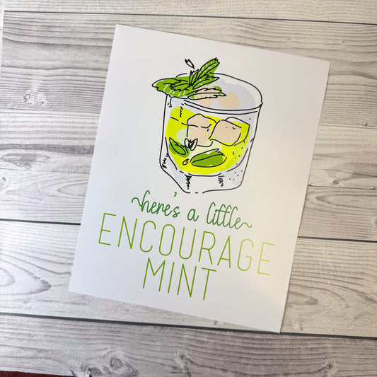 Encourage-Mint Poster