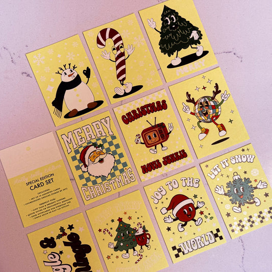 Holly Jolly Gift Tags – Retro Christmas Mini Cards