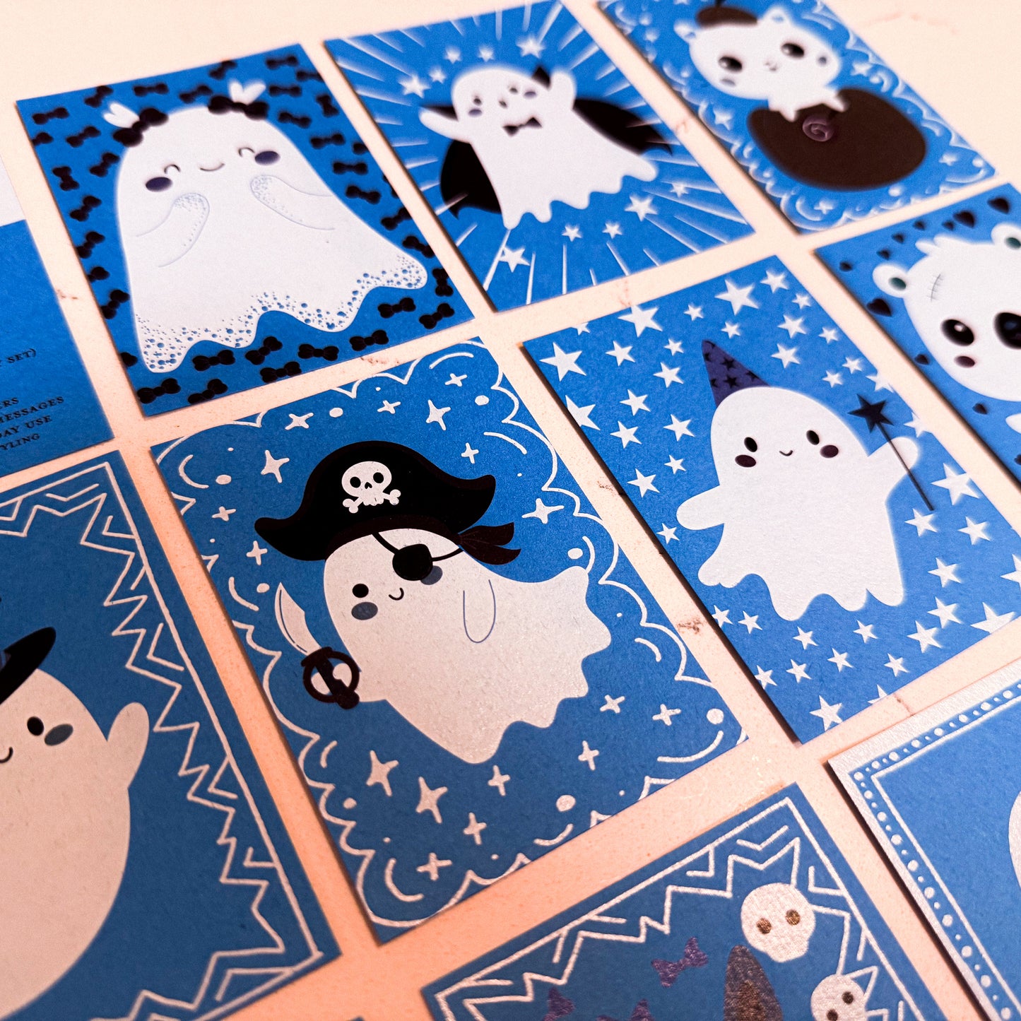 Cute Halloween Animal & Ghost Gift Tags – Retro Spooky Mini Cards