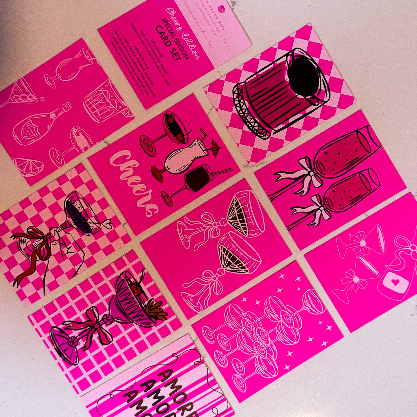 Cheers Edition Gift Tags – Retro Cocktail Mini Cards