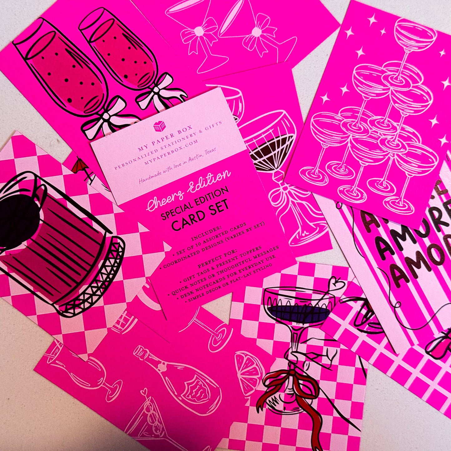 Cheers Edition Gift Tags – Retro Cocktail Mini Cards