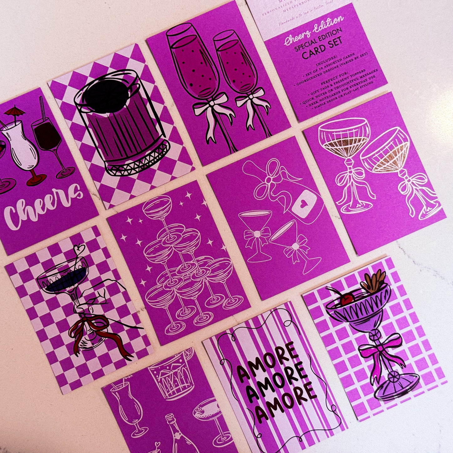 Cheers Edition Gift Tags – Retro Cocktail Mini Cards