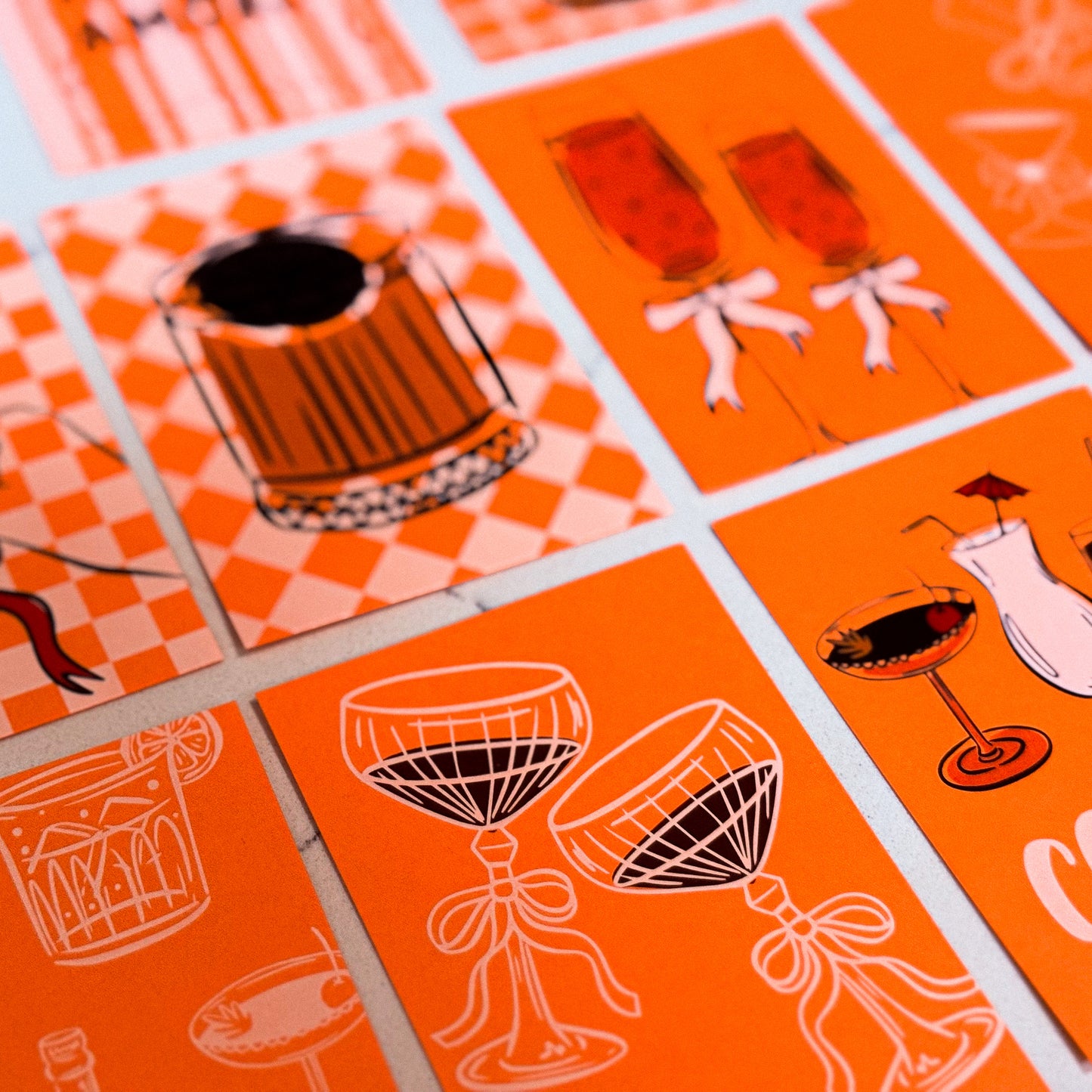 Cheers Edition Gift Tags – Retro Cocktail Mini Cards