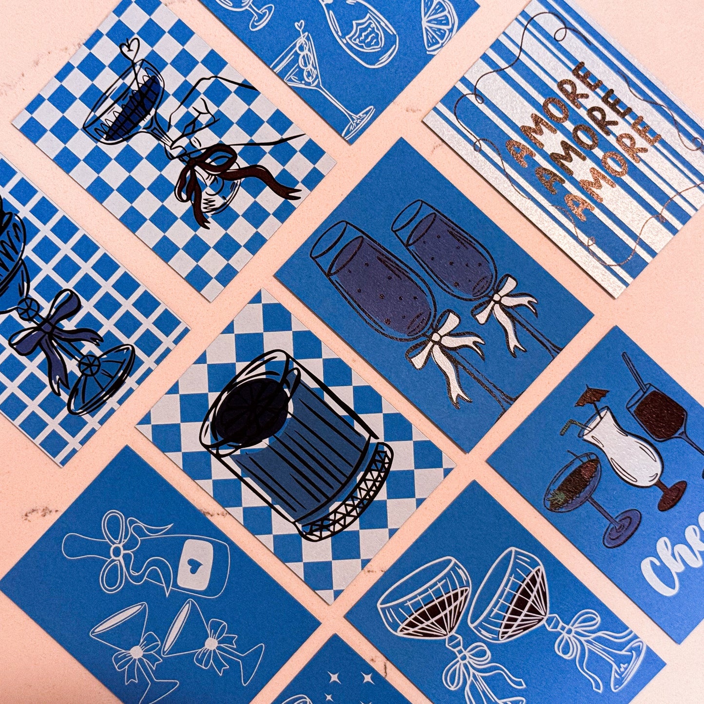 Cheers Edition Gift Tags – Retro Cocktail Mini Cards