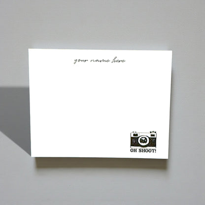 Set of 10 Personalized Photography Notecards Oh Shoot