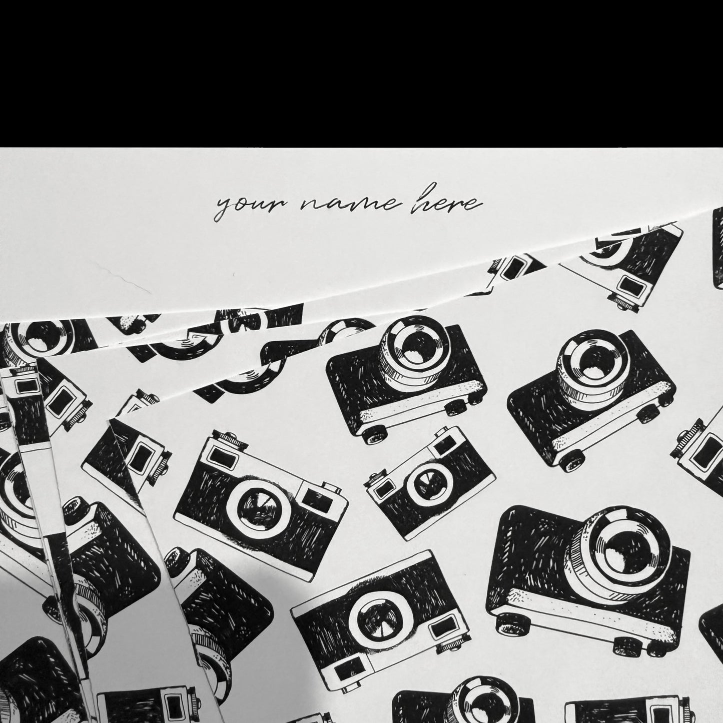 Set of 10 Personalized Photography Notecards Oh Shoot