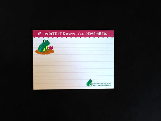 If I write it down I will remember... Maybe Notecard Set