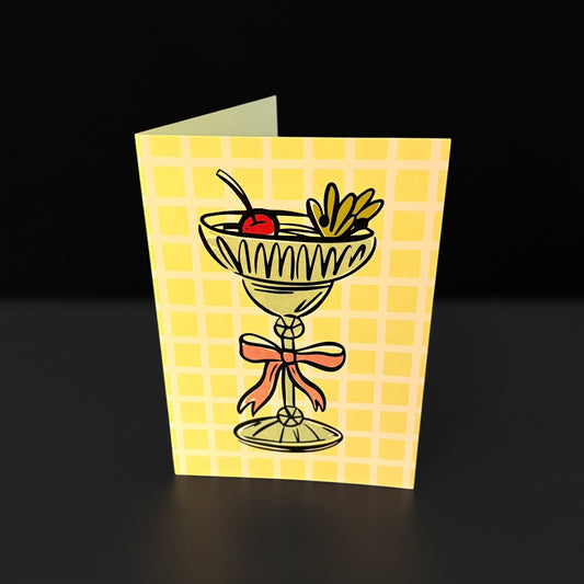Lime Cocktails Greeting Card