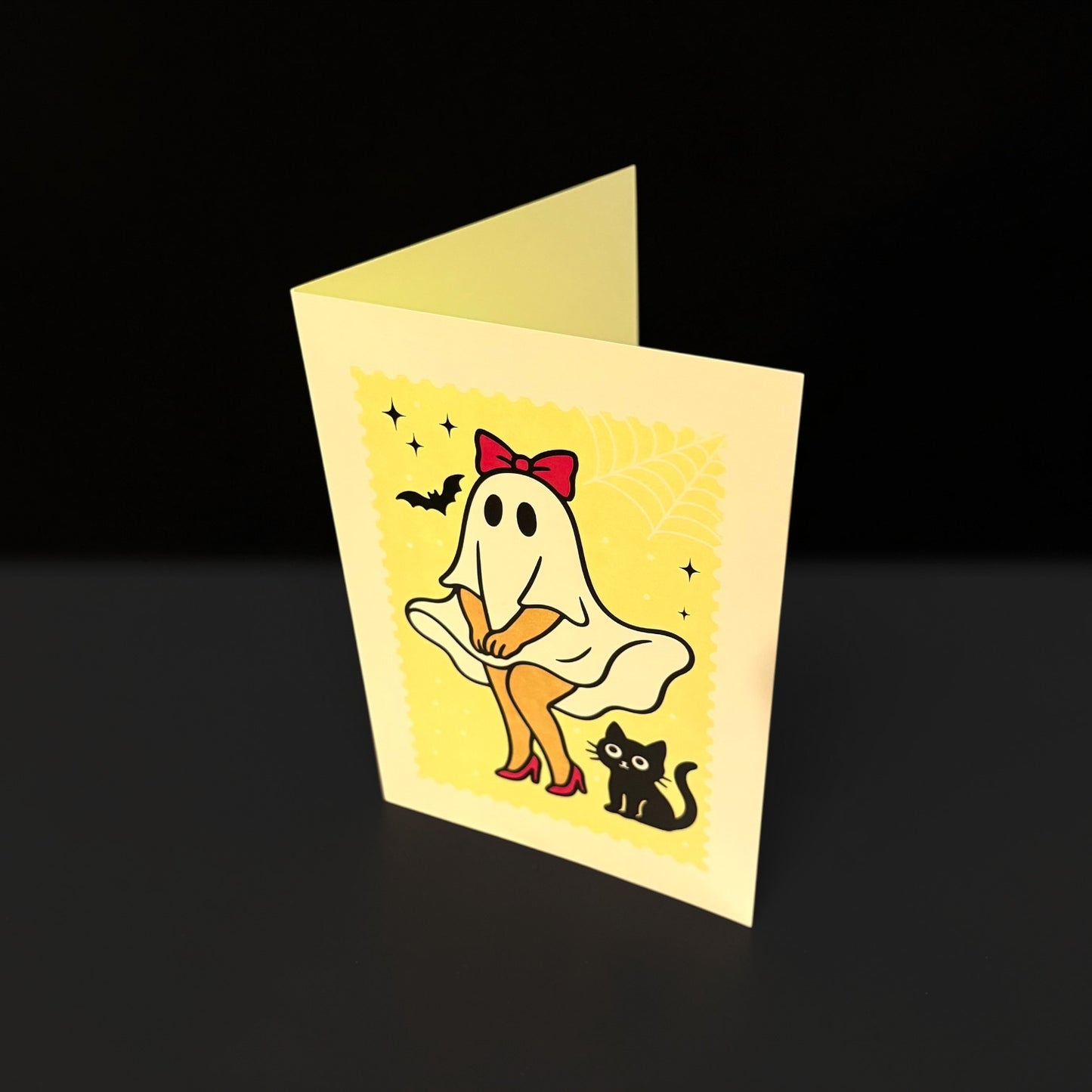 Fun Lady Ghost Greeting Card