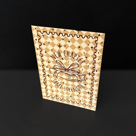 “New Chapter, Same Strength” Encouragement Card