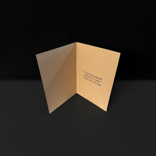 “New Chapter, Same Strength” Encouragement Card