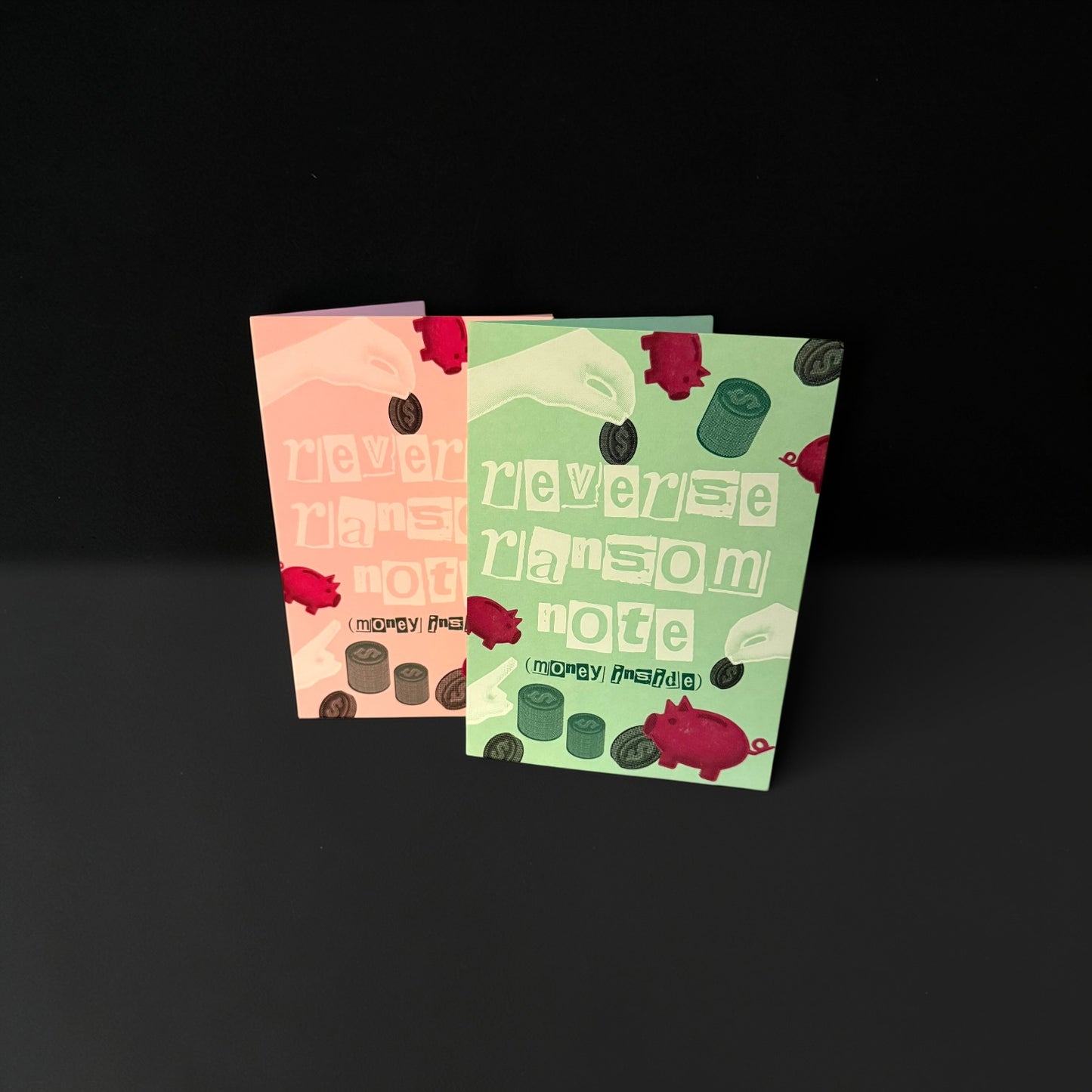 “Reverse Ransom Note” Money Holder Card
