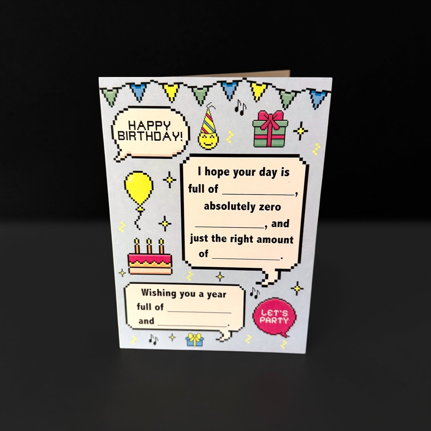 Fill-In Birthday Greeting Card