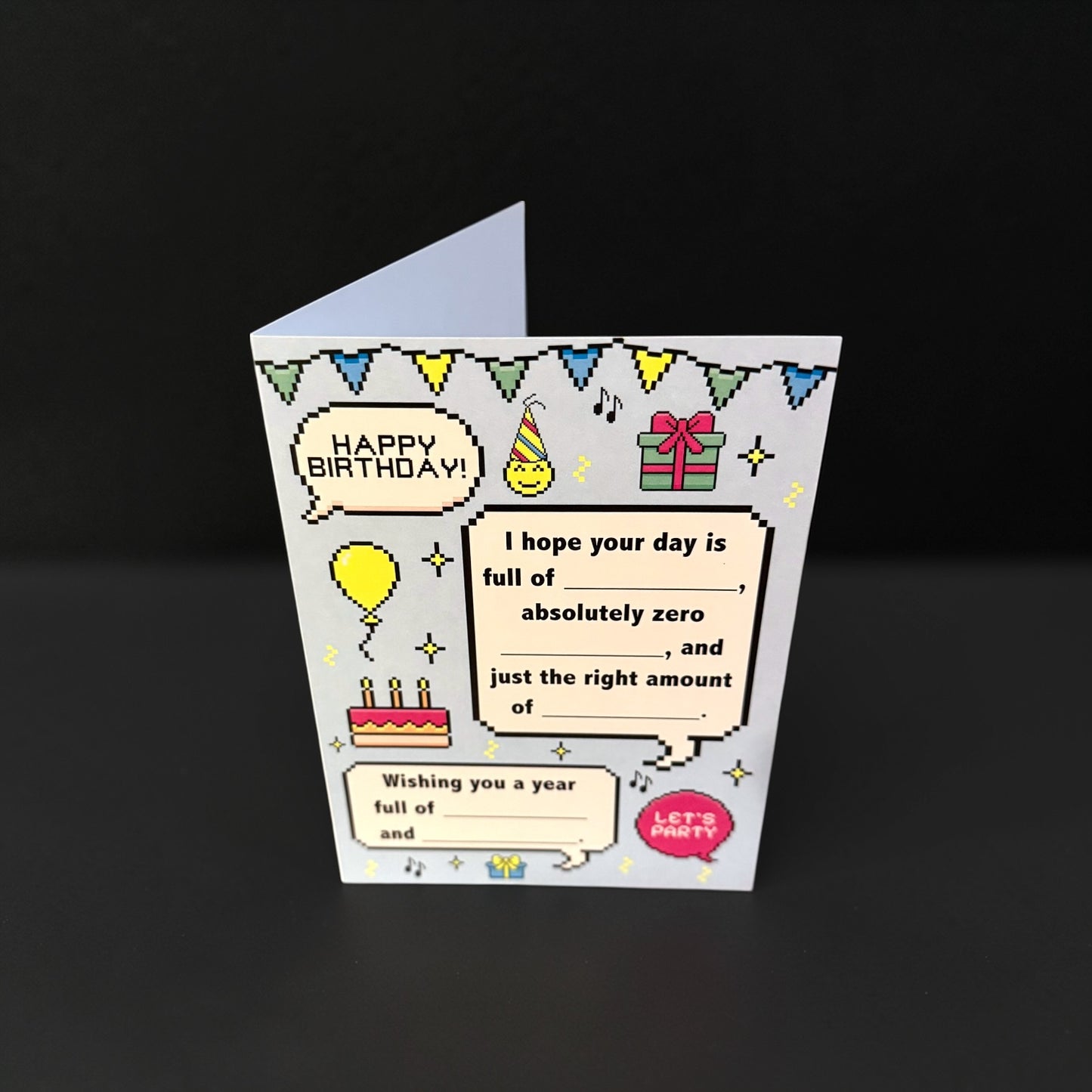 Fill-In Birthday Greeting Card