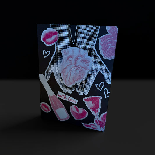 My Gift to You Greeting Card - BLACK paper