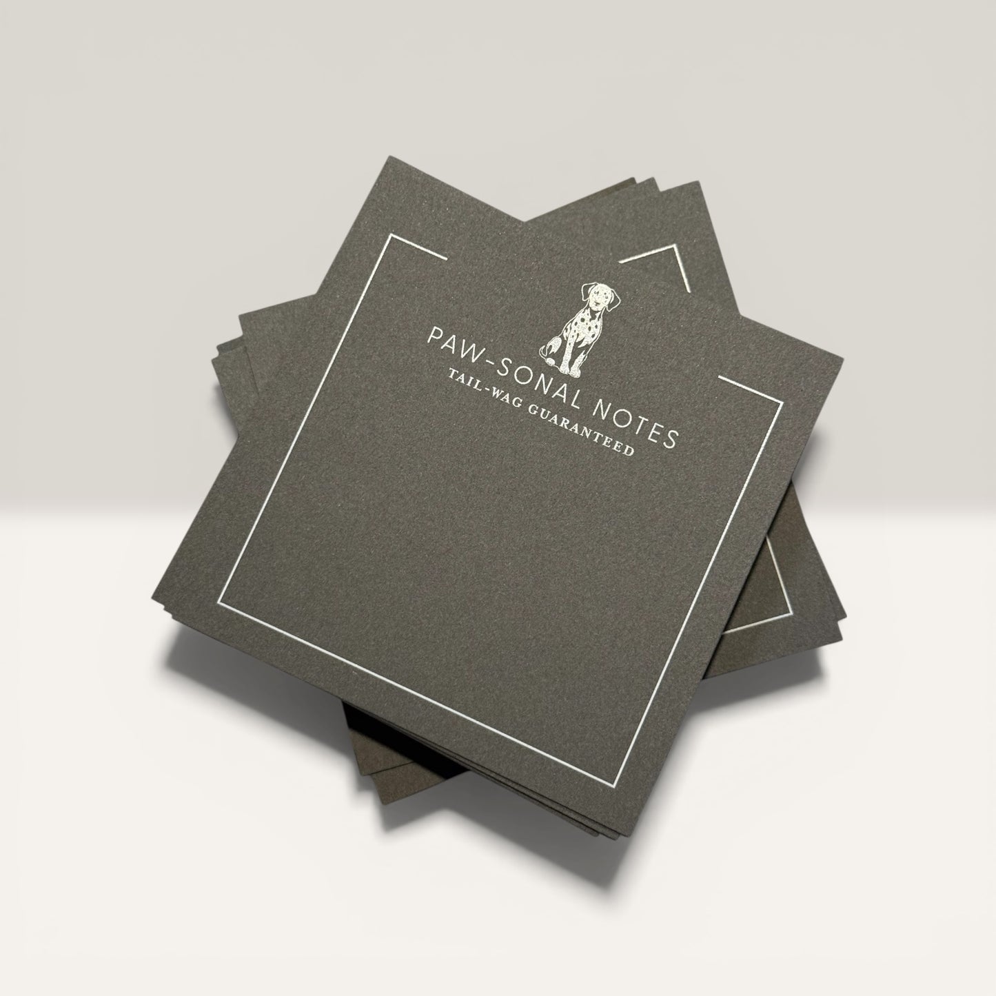 Paw-sonal Notes Dalmatian Square notecards