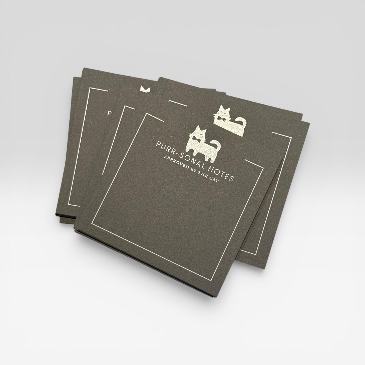 Paw-sonal Notes Bowtie Cat Square notecards