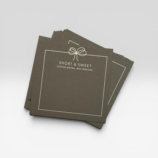 Short & Sweet Square notecards
