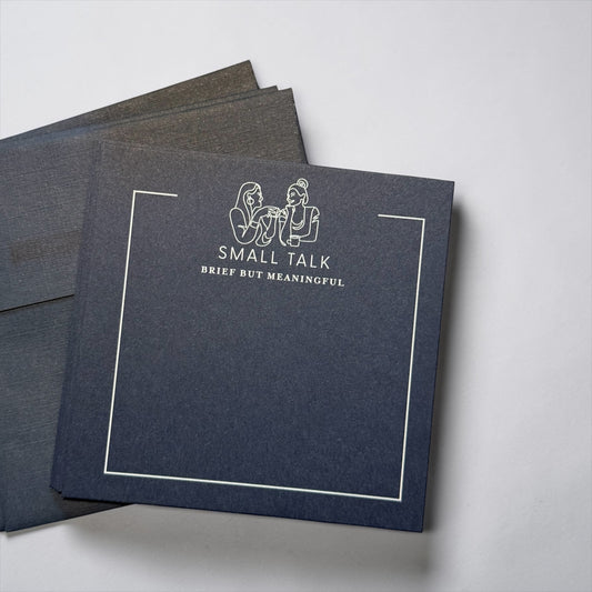 Small Talk Square notecards