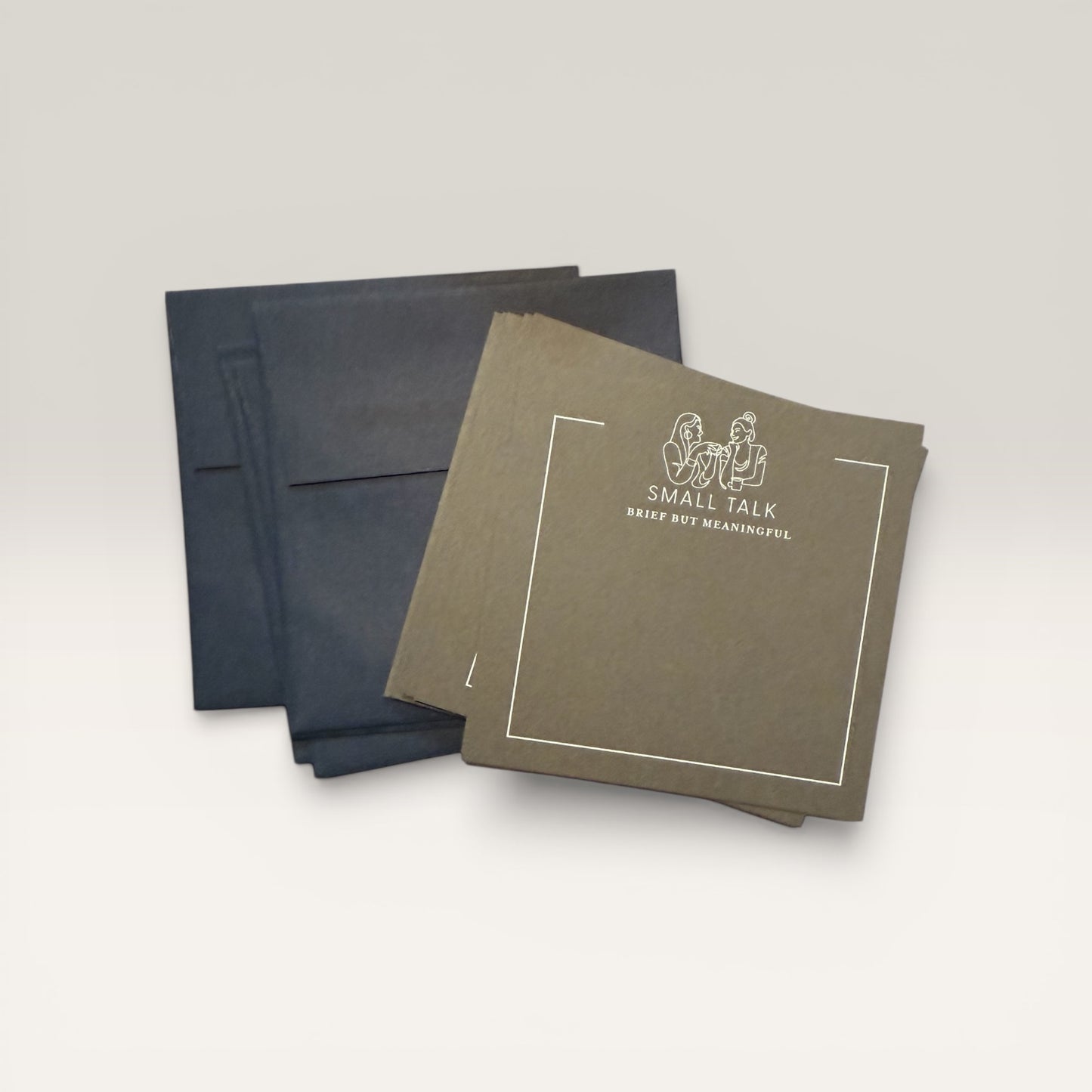 Small Talk Square notecards
