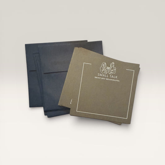 Small Talk Square notecards