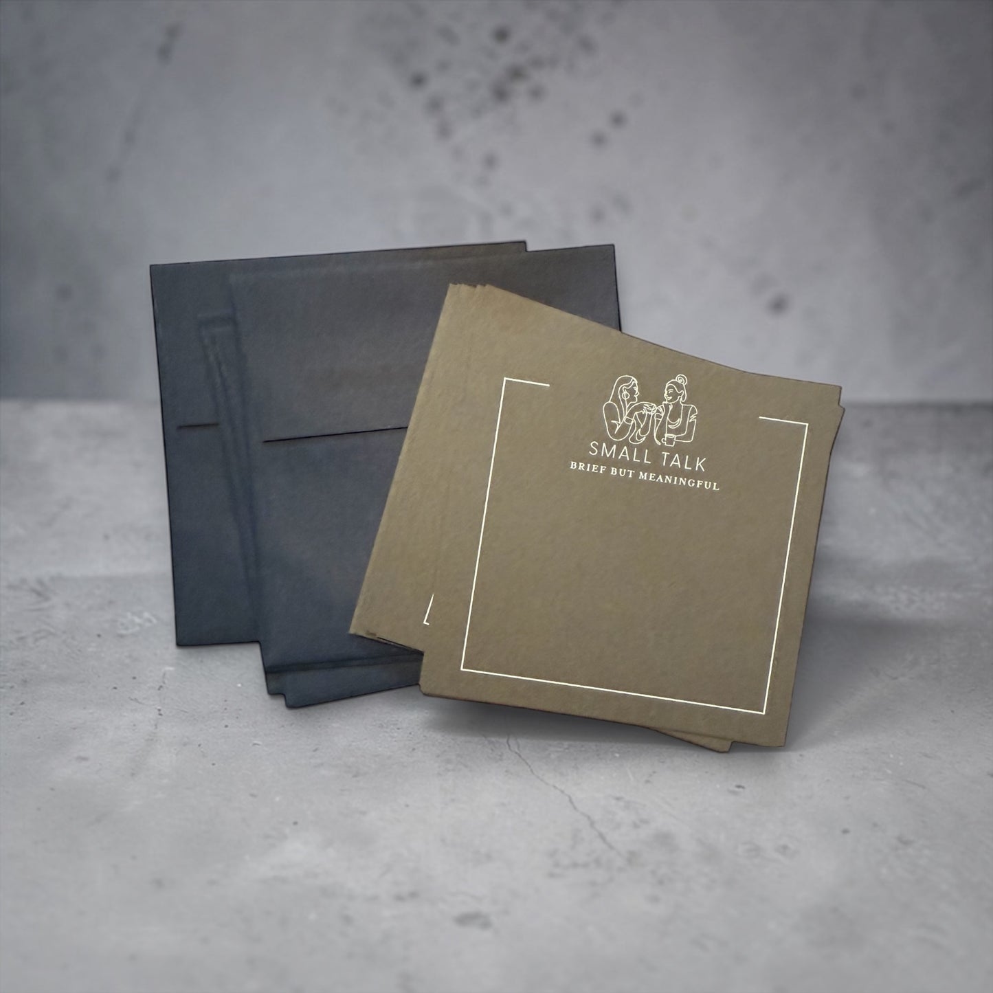 Small Talk Square notecards