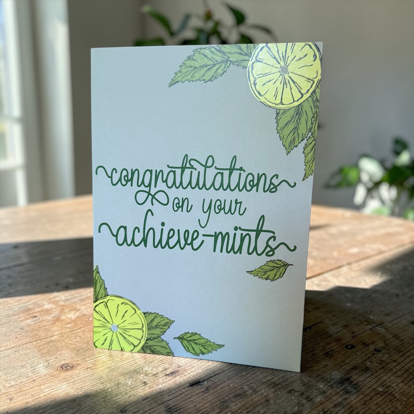 Achieve-Mints Greeting Card