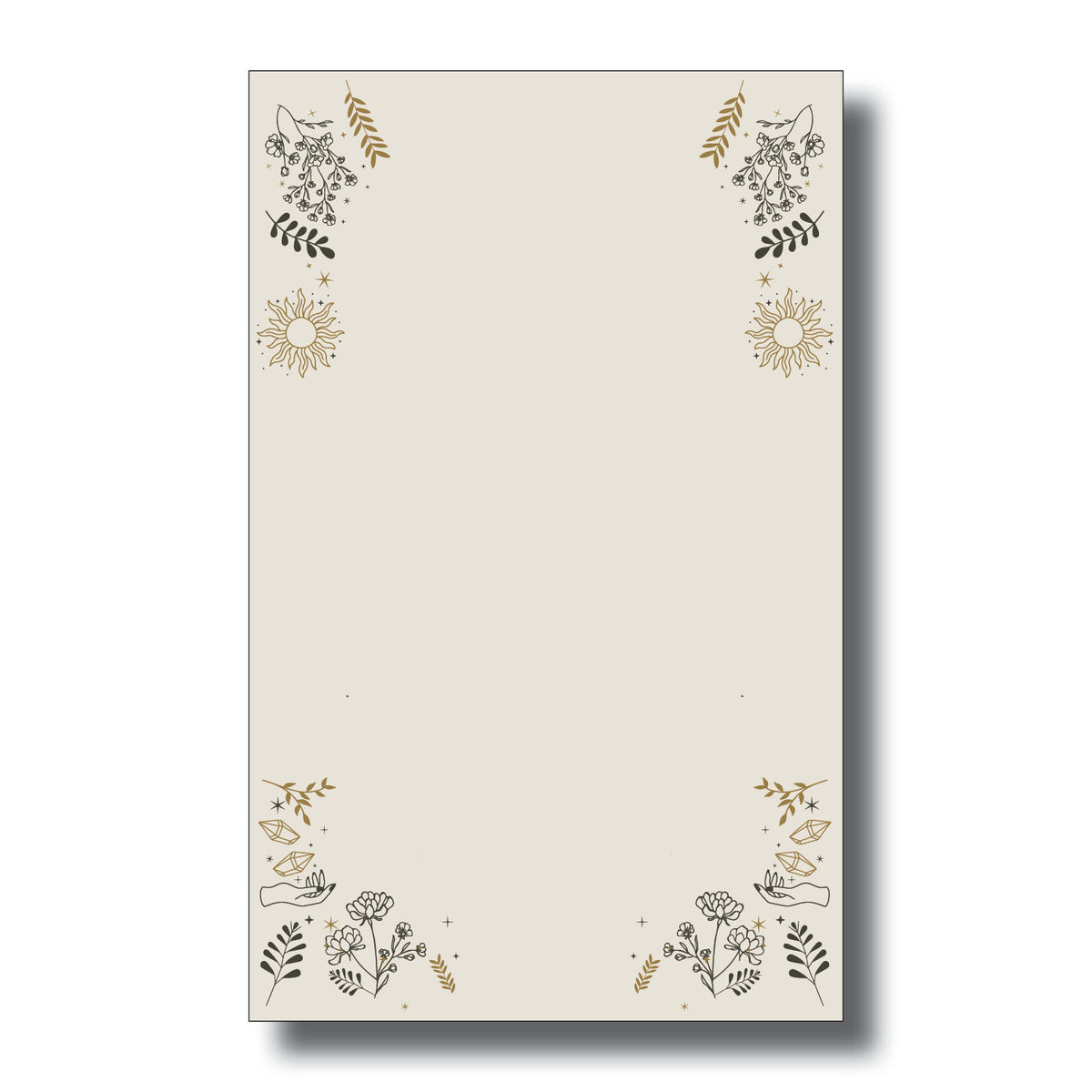 Golden Occult 8 x 5 Notepad