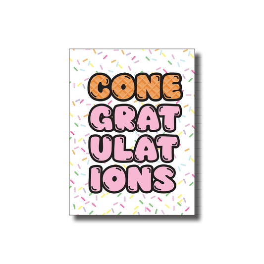 Cone-gratulations Greeting Card
