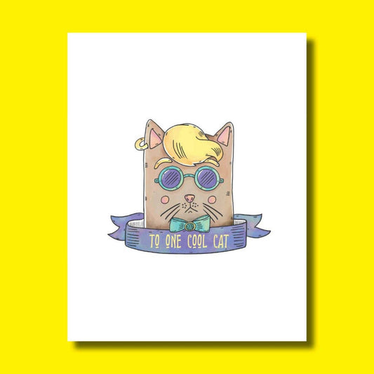 Greeting Card - "To One Cool Cat"