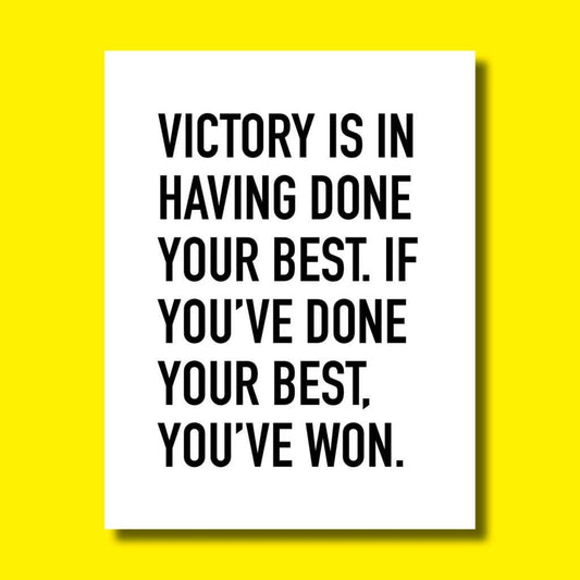 Greeting Card - "Victory"