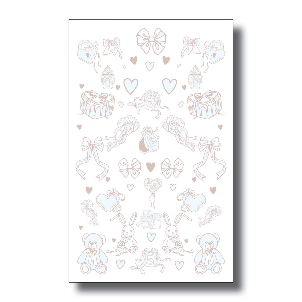 Coquette Blue Notepad 8 x 5 Inches