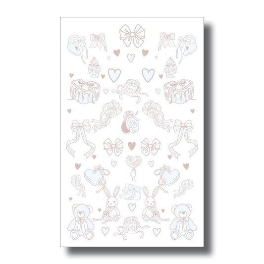 Coquette Blue Notepad 8 x 5 Inches